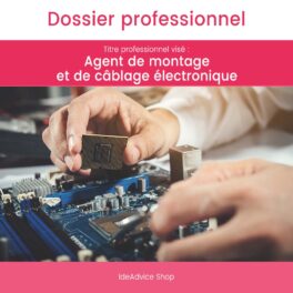 Dossier Professionnel Agent de montage et de câblage électronique
