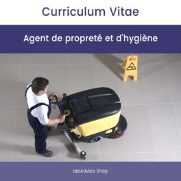 Modèle CV | Agent de propreté et d'hygiène