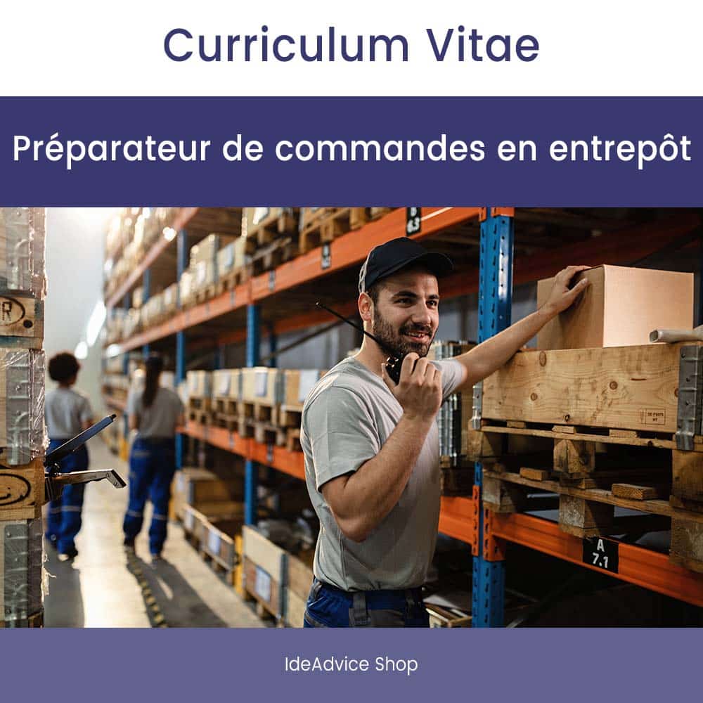 Modèle CV | Préparateur de commandes en entrepôt