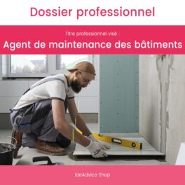 Dossier Professionnel Agent de maintenance des bâtiments