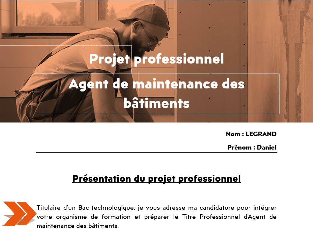 Projet Professionnel | Agent de maintenance des bâtiments – Image 2